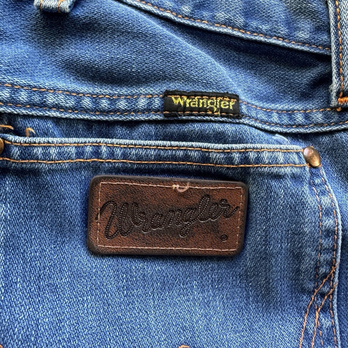 Vintage 60 70s Wrangler Usa Made denim 32 28