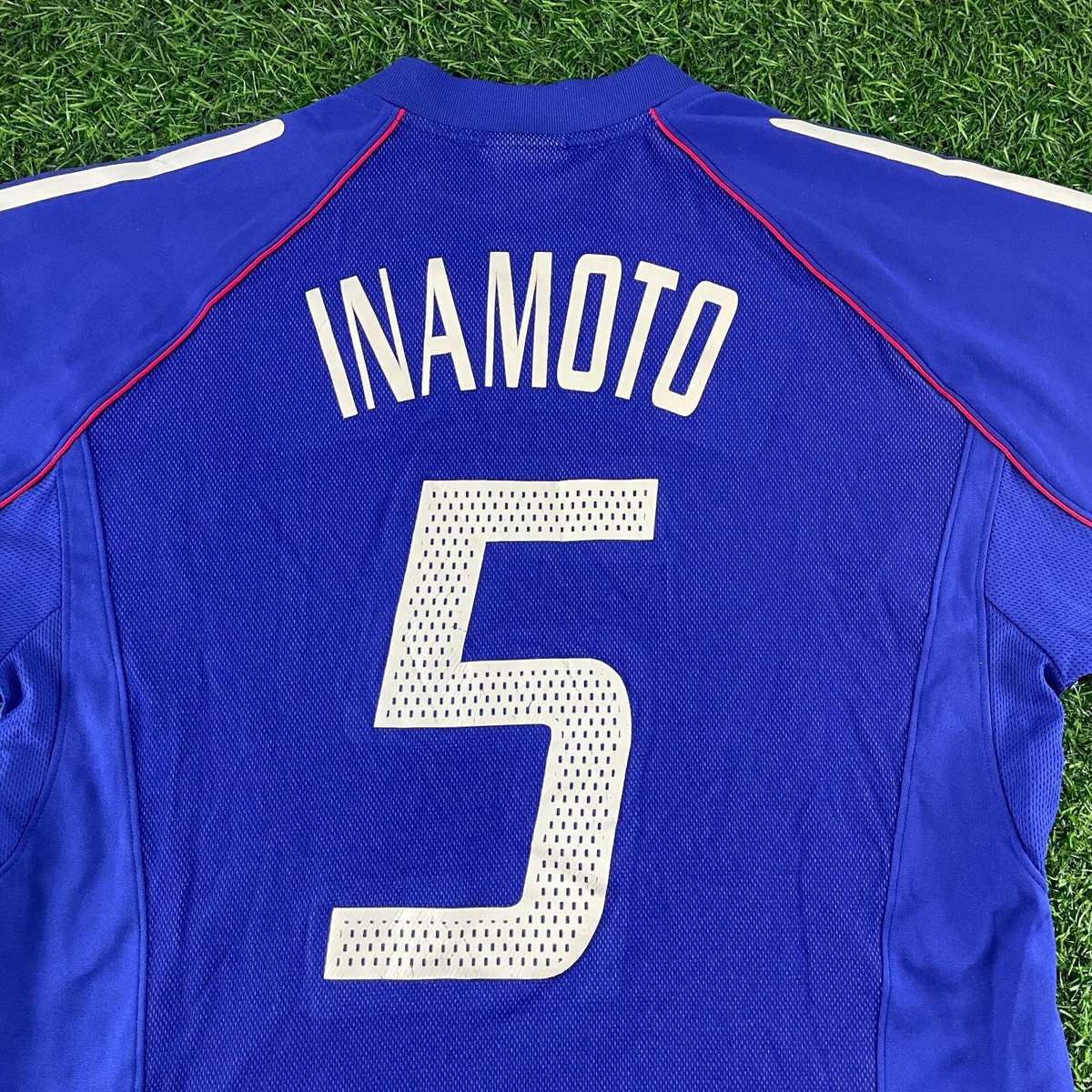 INAMOTO 19番 サッカーウェア Inamoto Japan 2002 Official Jersey Shirt Kit - Size L - World Cup