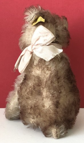 Vintage Steiff PUPPY Dog MOLLY Mohair Mini 4” ALL ID #3310 Swivel Head Bell - Bild 3 von 7