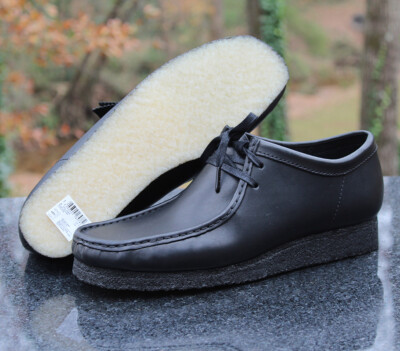 Clarks Originals Wallabee Boot Men's Size 11 Black Leather