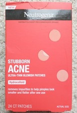 Lot 5 Boxes Neutrogena Stubborn Acne Ultra-Thin Blemish Patches 24 CT Each  120
