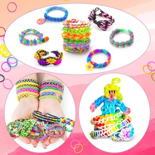 36 Colours 7500 Rubber Band Bracelet Kit, Girls Weaving DIY Crafting Gift - Picture 4 of 6