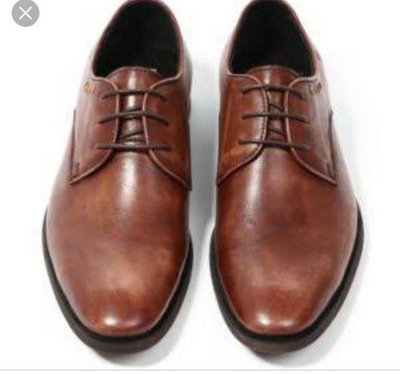 brown office shoes