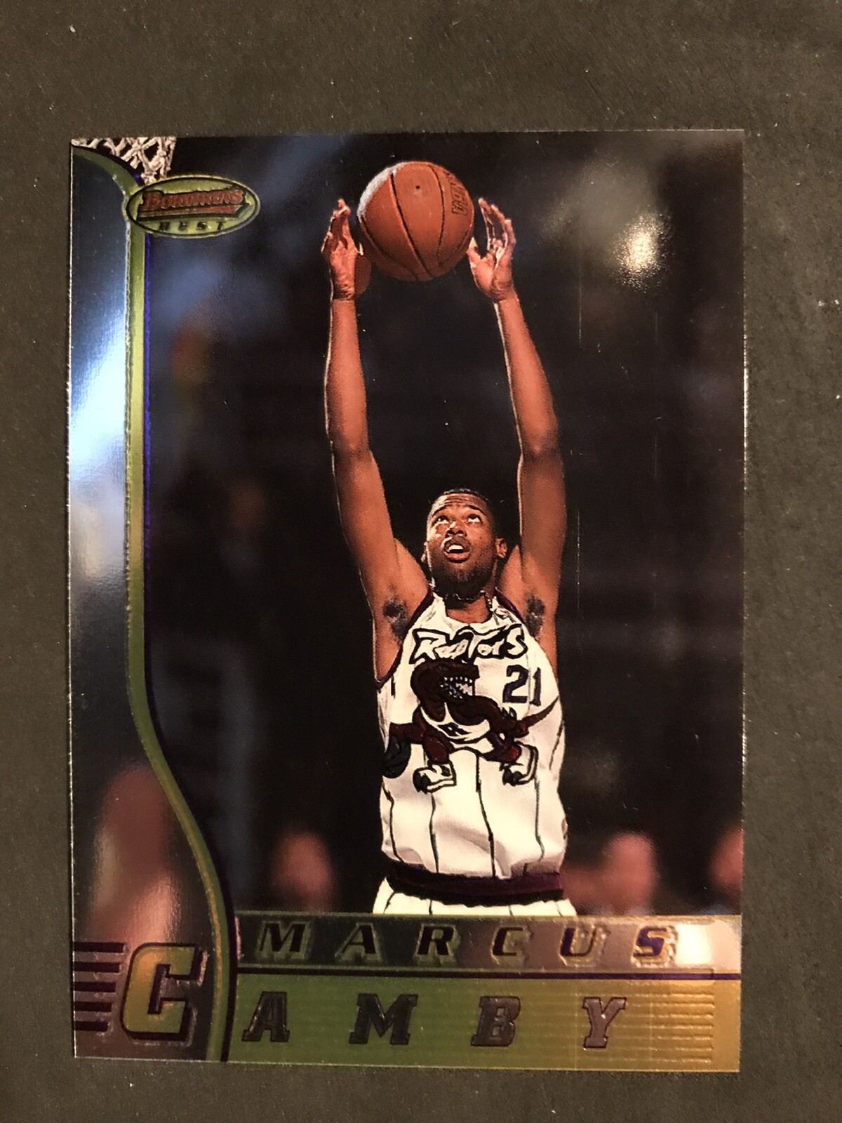 1996-97 Bowmans Best - Marcus Camby - RC - #R4 - Toronto Raptors