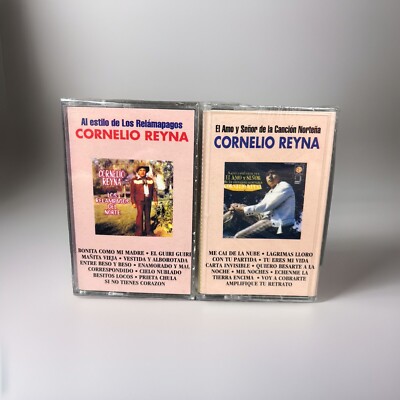 Cornelio Reyna Cassette -  Lot of 2 - Rare Cassette - New Sealed