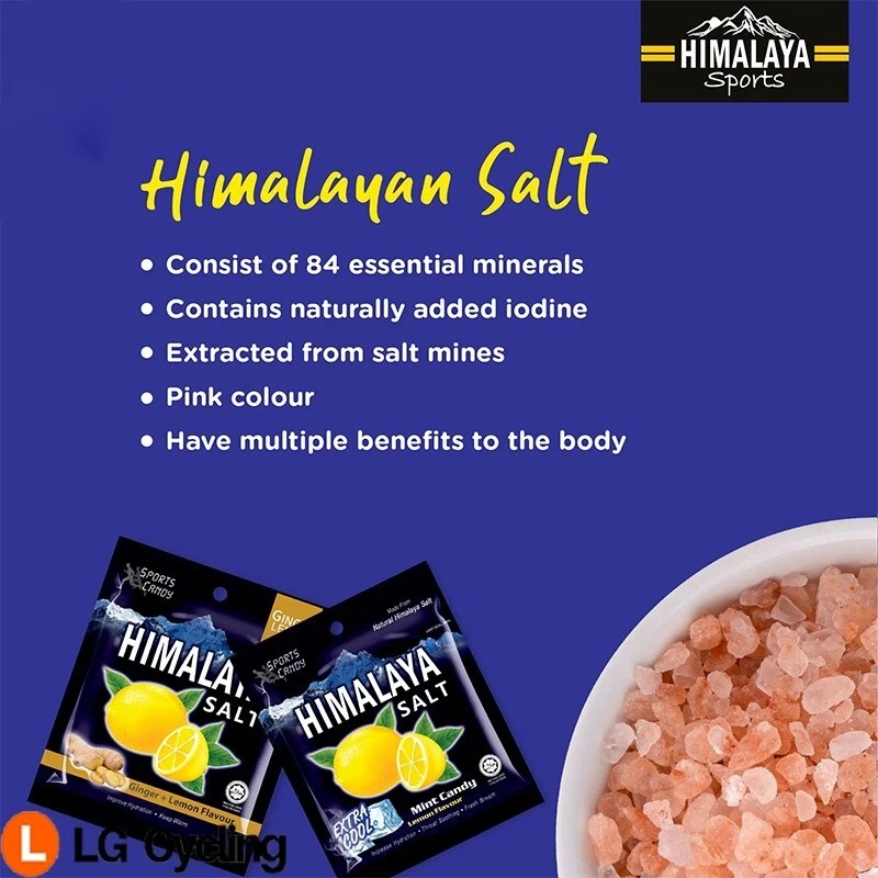 Himalaya Salt Sport Candy 3Box (15gx12 Sachet) Extra Cool Lemon / Ginger Lemon - Image 3 of 4