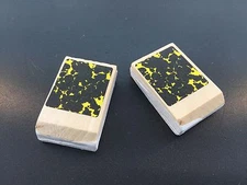 Cuckoo Clock Bellow Tops  1 1/8 x 1 3/4"  One Pair