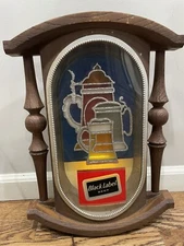 Vtg Carling Black Label Beer Light Up Tankard Wall Sign BL