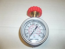 Solimeta Pressure Gauge 0-200 psi 2.5" Liquid Filled Top Mount 1" Anti Vibration