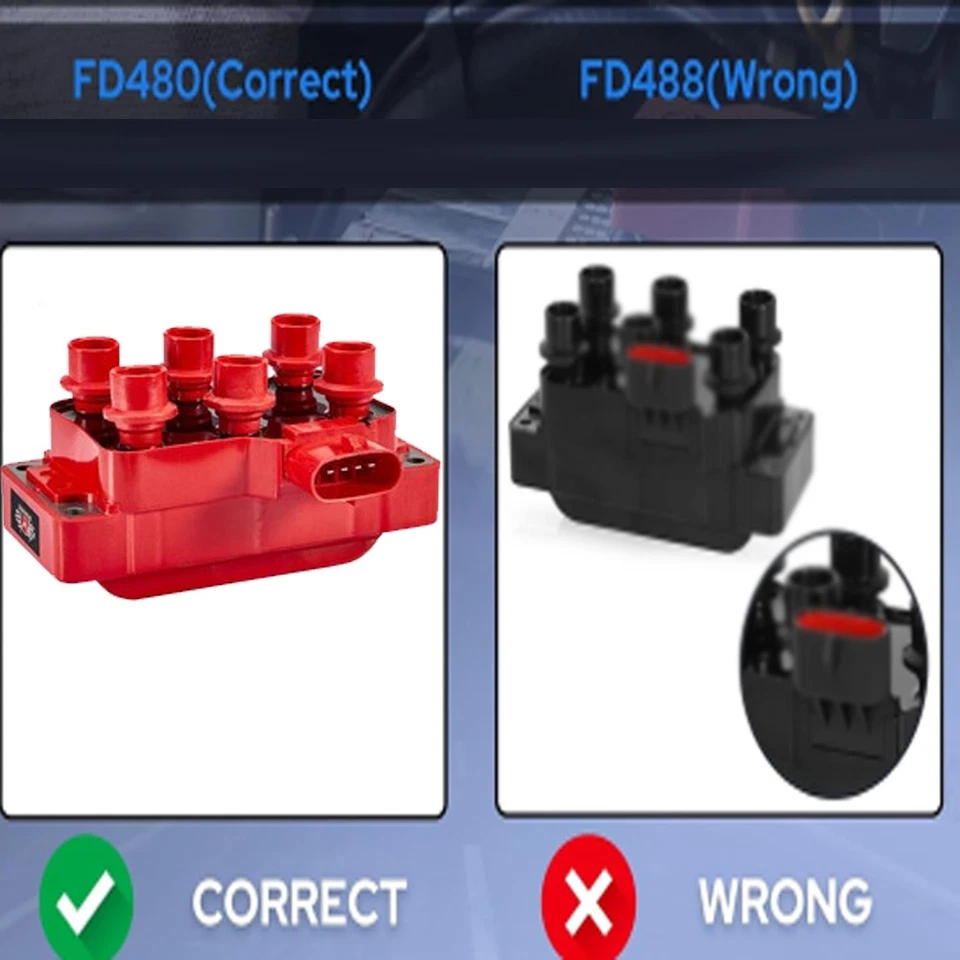 For 1990-2011 Ford Ranger V6 3.0L 4.0L Ignition Coil and Spark Plug and Wire Kit - Image 4 of 4