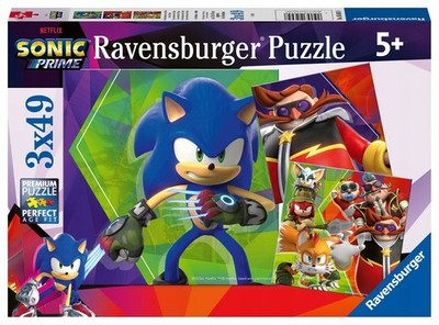 Ravensburger Sonic der Igel 49 Stück Puzzle 3x49-Alter 5+