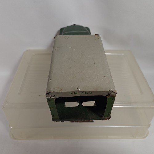 Banner Toys Pressed Tin Litho American Express Box Truck Missing 2nd Rear Axle - Picture 4 of 14