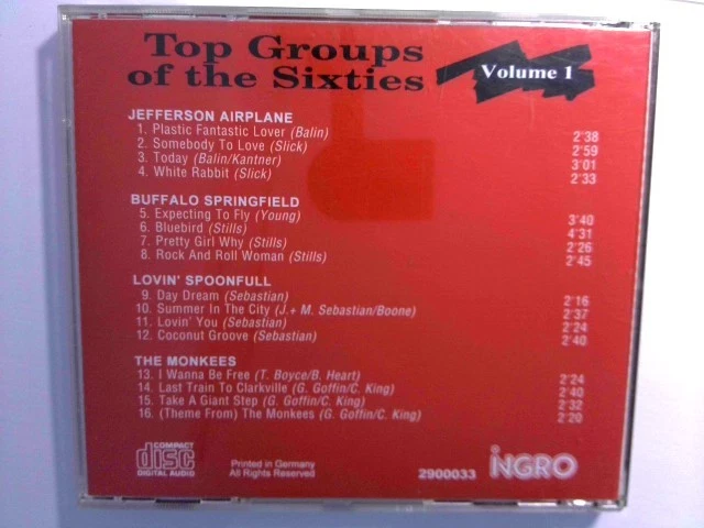" TOT GROUOS OF THE SIXTIES "  Vol 1 The Monkees Loving Spoonful  Buffalo Spring - Bild 2 von 2