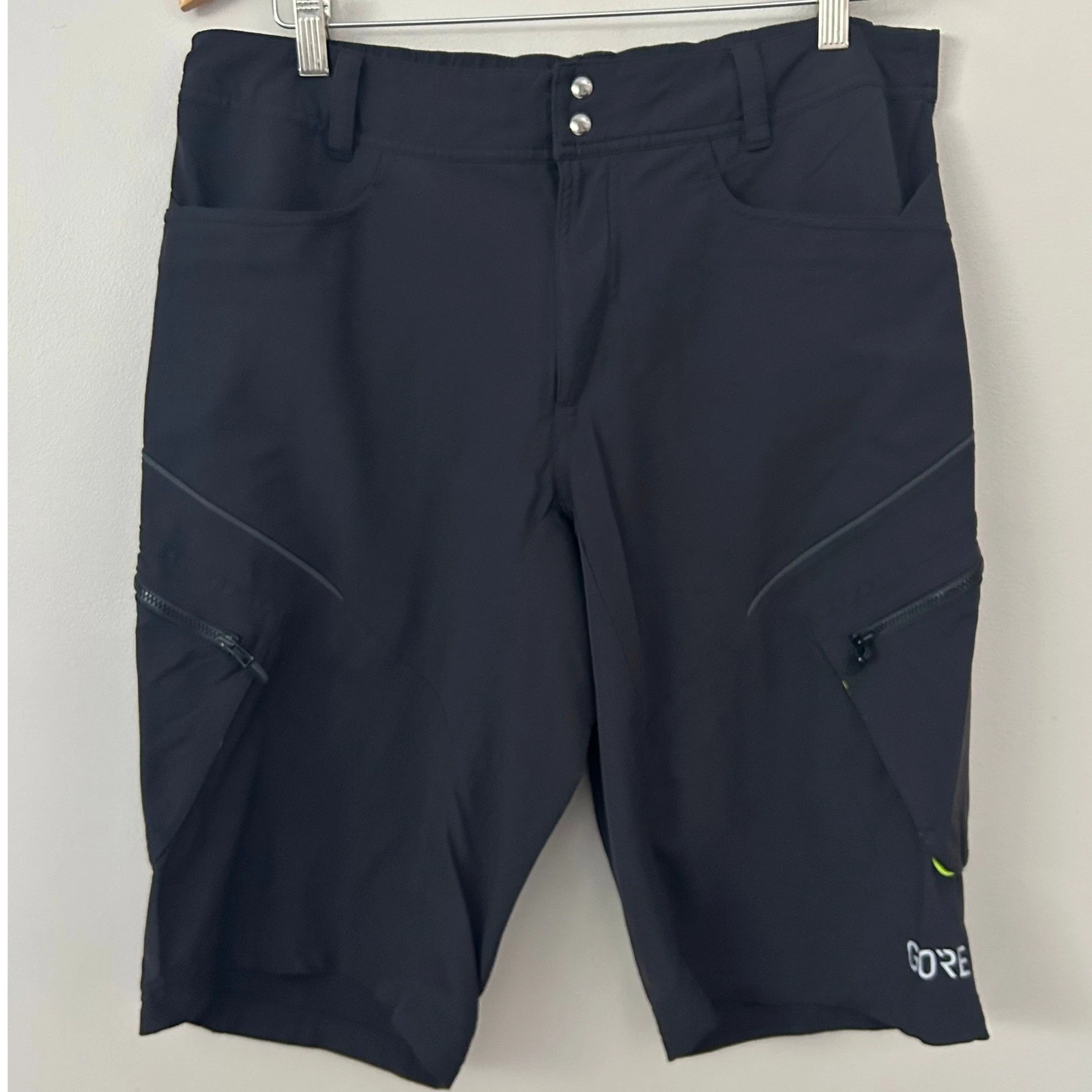 GORE Wear Shorts Mens XL Black C3 MTB Trail Running 2in1 Cargo Flex Performance