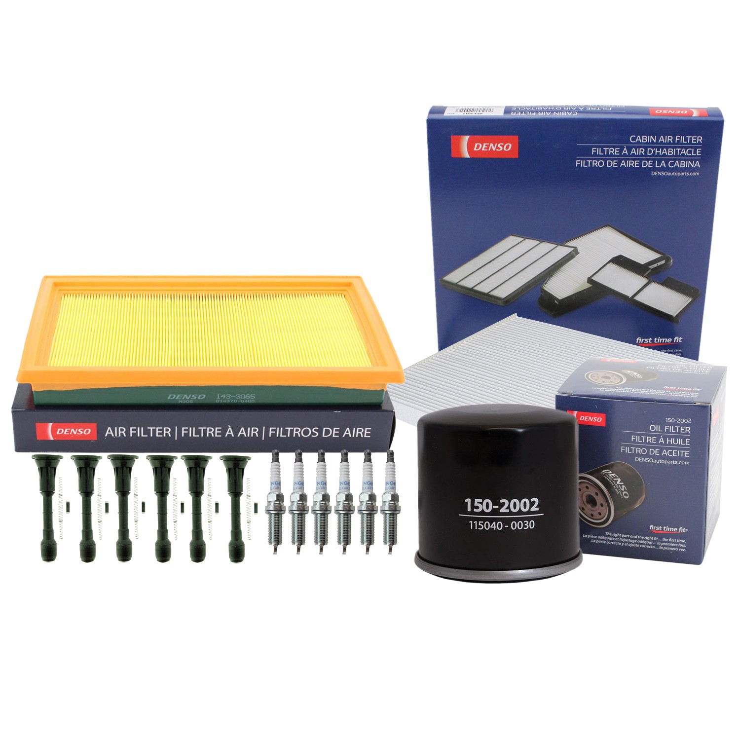 Denso Tune Up Kit NGK 6 Spark Plugs  Boots Kit for Altima Pathfinder QX60 V6