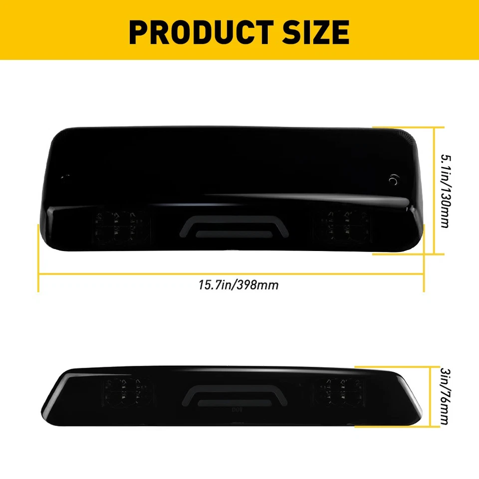 NUEVA TERCERA LUZ DE FRENO LED APTA PARA 2006-08 Lincoln Mark LT 2004-08 Ford F-150 Foto 4 de 4