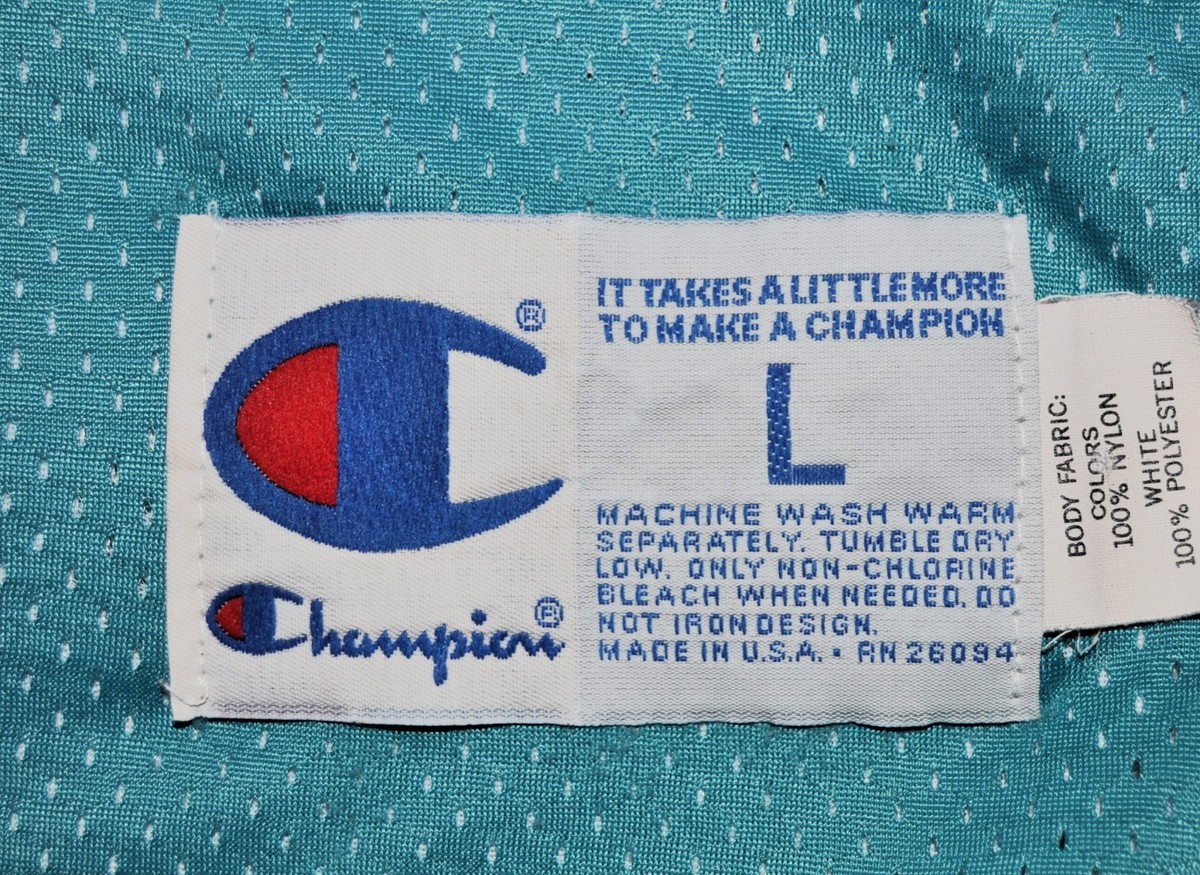 Vintage NBA Champion Reversible Jersey Charlotte Two-Sided - Size 