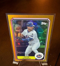 2025 ARCHIVES PETE ALONSO BOARDWALK & BASEBALL GOLD FOILBOARD #D 21/50 METS O'S