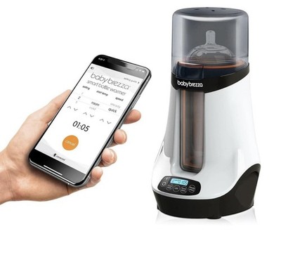 Baby Brezza Safe Smart Baby Bottle Warmer w/ Bluetooth Control Breastmilk Warmer