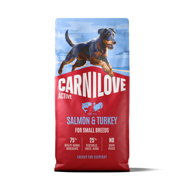 Carnilove Active Salmon & Turkey Dog Food for Adult Small Breeds 1.5kg