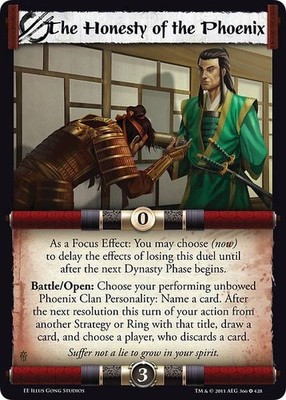 The Honesty of the Phönix - Emperor Edition - Legend of the Five Rings CCG