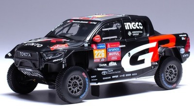 Vehicle Model Car 1:43 TOYOTA GR DKR HILUX EVO T1U RALLY DAKAR 2024
