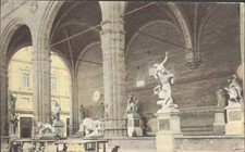 FLORENCE, LOGGIA DEI LANZI, Italy - Vintage POSTCARD