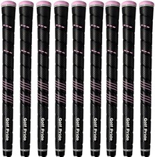 Golf Pride CP2 Wrap Undersize Black  Pink Grips - Plus4 Technology - Set of 9