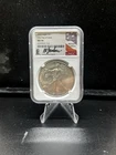 2022 W Silver Eagle NGC MS70 ~ First Day Of Issue  ~ Micheal Gaudioso Sig
