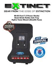 1999-2003 Power Stroke Drink Holder Ash Tray Hydra-Tuner Mount (STEALTH FACE)