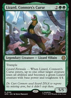 MTG Spider-Man R Lizard, Connors's Curse #0106