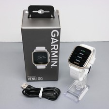 Garmin Venu Sq GPS Smartwatch 33mm - Gold / White 010-02427-01