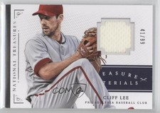 2014 Panini National Treasures Treasure Materials 41/99 Cliff Lee #12 f3f