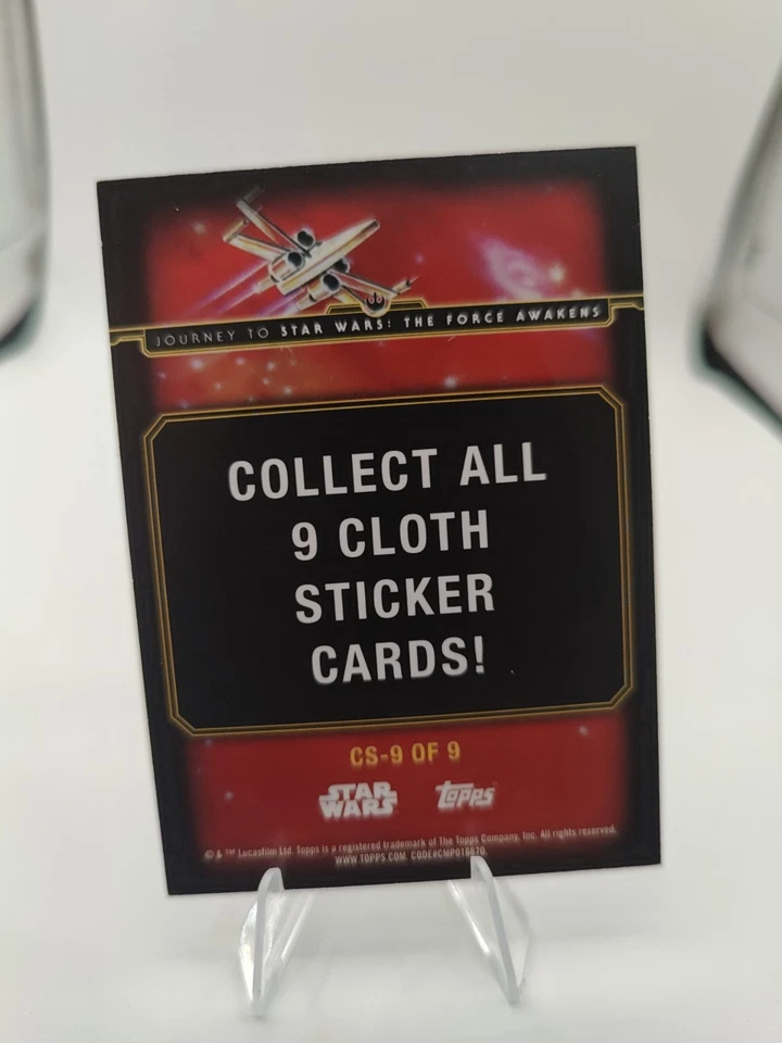 2015 TOPPS STAR WARS JOURNEY TO THE FORCE AWAKENS CHARACTER CLOTH STICKER#CS-9 - Image 2 of 2