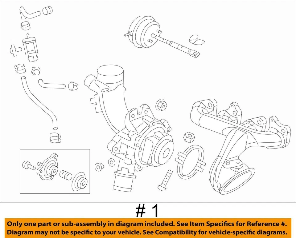 2013 Buick Encore турбонагнетатель турбонагнетатель нагнетатель нагнетатель FMLO8 - Изображение 4 из 4