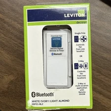 Leviton DDF01-BLZ Decora Digital 1.5 Amp Quiet Fan Speed Control and Timer with 