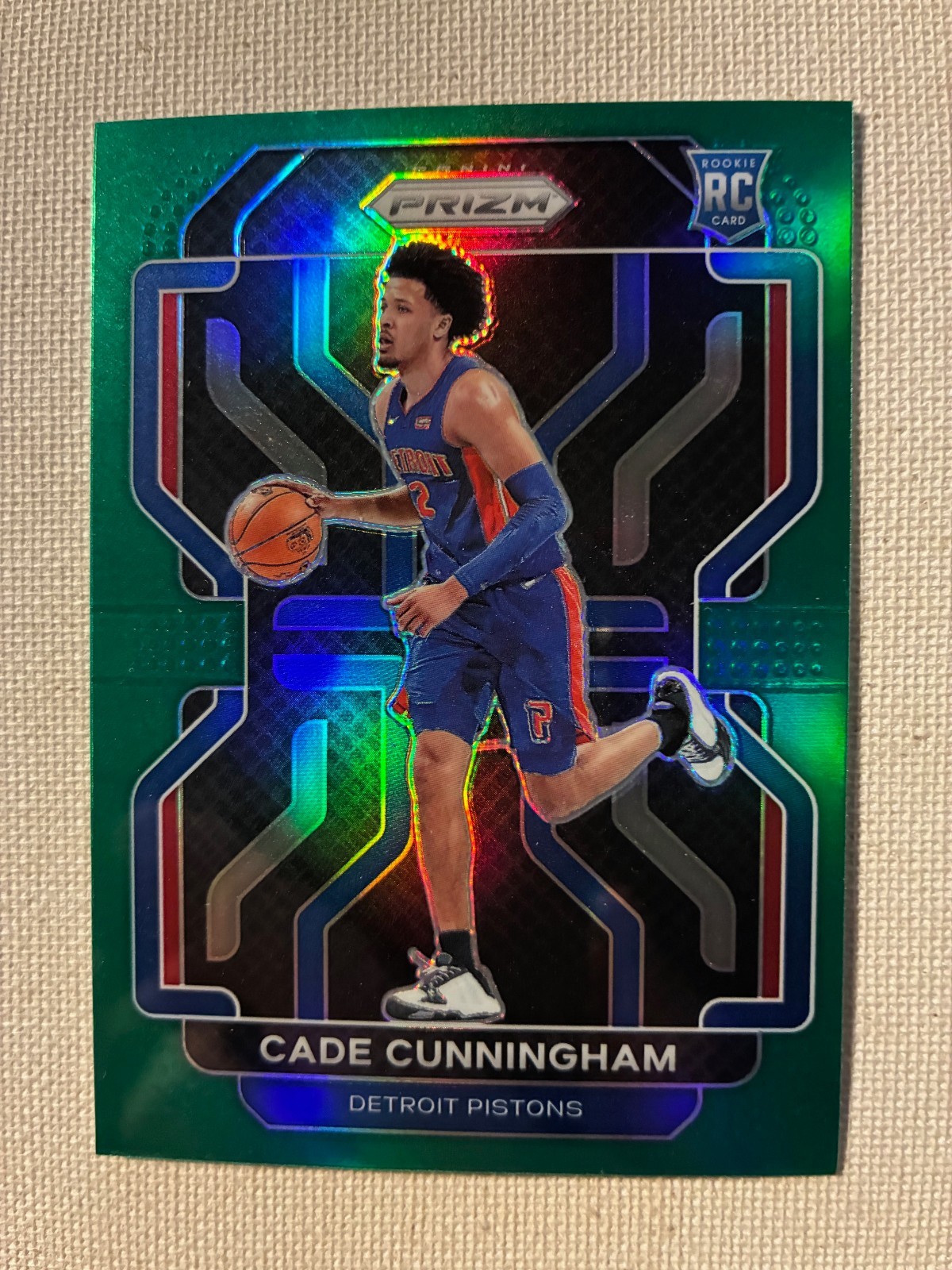 2021-22 Panini Prizm - Cade Cunningham #282 Green Prizm (RC) CLEAN/SHARP