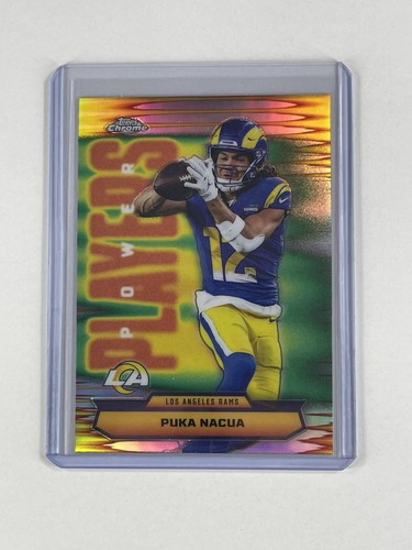 Topps 2025 Topps Chrome Power Players Refractor Puka Nacua Rams #PP-24
