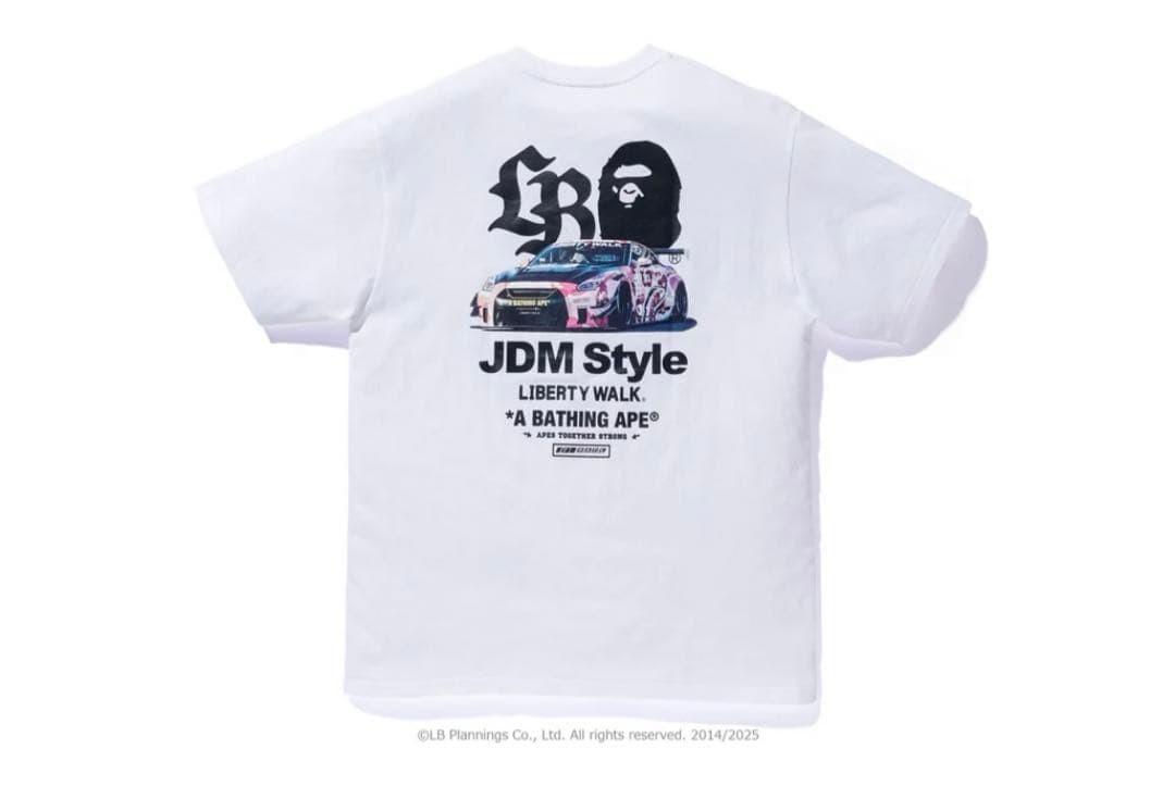 Bape Liberty Walk LBWK tokyo auto salon Tee large L Tshirt White