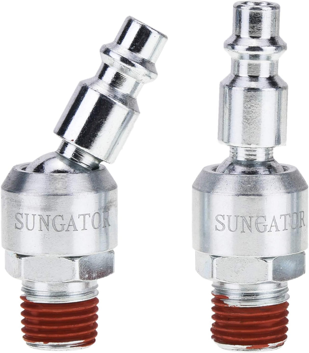 SUNGATOR 2-Pack 1/4 Inch Swivel Air Tool inch, Plug 