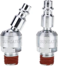 SUNGATOR 2-Pack 1/4 Inch Swivel Air Tool inch, Plug 