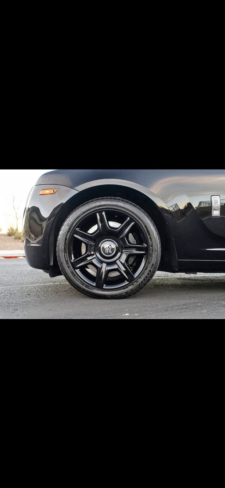 20" ROLLS ROYCE GHOST OEM WHEELS WITH TIRES. INCLUDES FLOATING CAPS. 