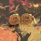 Vintage Helzberg's  12k. Gold Filled Cufflinks Beautiful ''I AM LOVED'' — photo 7