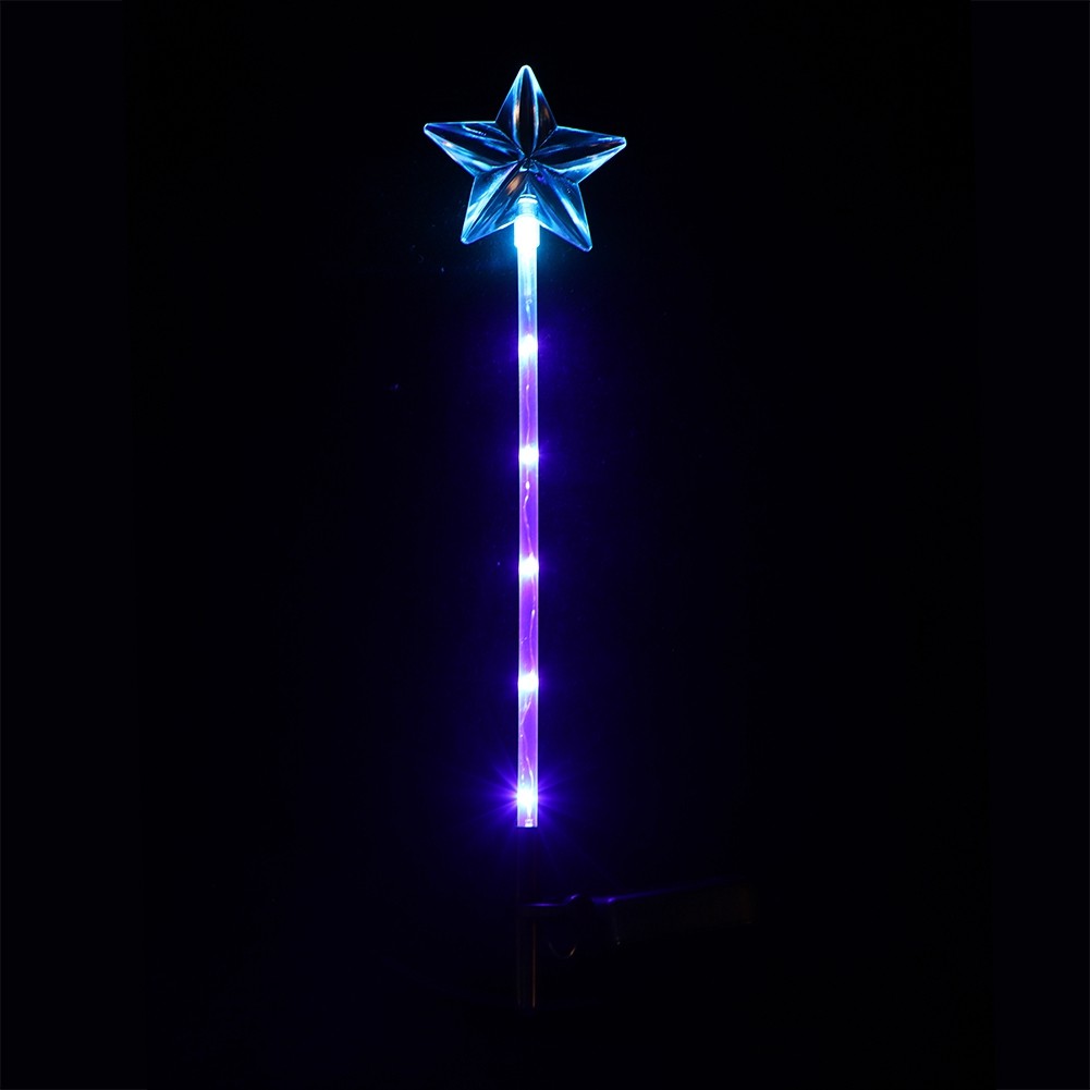New *Solar Powered 6LED Light Outdoor Indoor Colorful Lamp For Garden Yard Lawn
