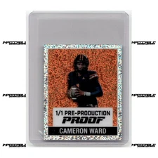 2025 Leaf NSCC The National Proof - Cameron Cam Ward Rookie 1/1 Orange Dots Mini