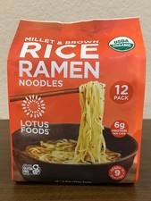 LOTUS FOODS RICE RAMEN NOODLES MILLET AND BROWN 12 PACK ORGANIC