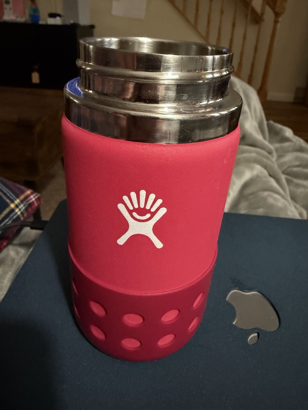 Hydro Flask 12.oz Red Lid, Straw, Boot, Kids, Excellent Used