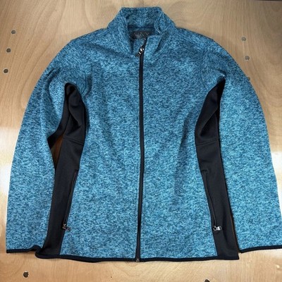 Marc New York women's full-zip Track Jacket With Black Side Stretch Panels SizeL