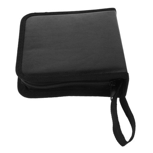 CD Storage Bag Holders Case Audio Cassette Cases 40-piece (black) - 第 12/12 張圖片