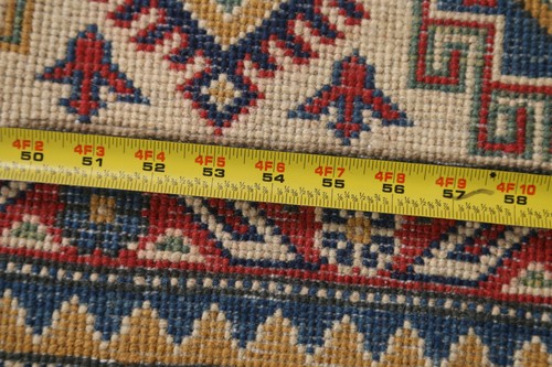 Green Geometric Super Kazak Handmade Area Rug Dining Room Carpet 7x10 - Picture 21 of 21